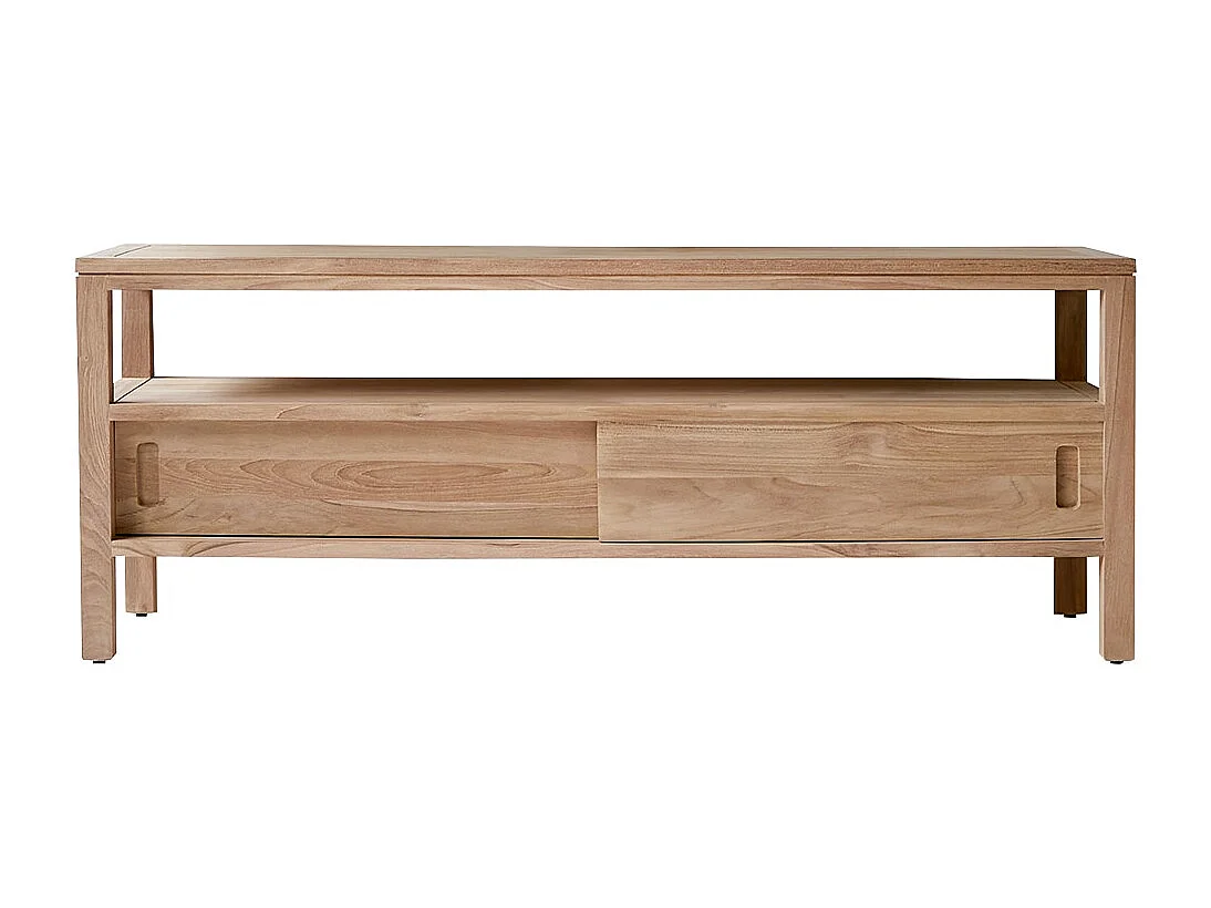 TV Schrank TV Unterschrank Board aus Teak 130 cm natürliches Teakholz