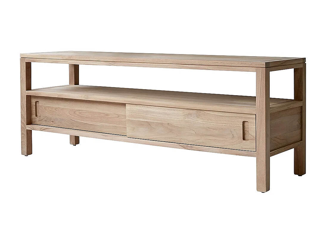 TV Schrank TV Unterschrank Board aus Teak 130 cm natürliches Teakholz