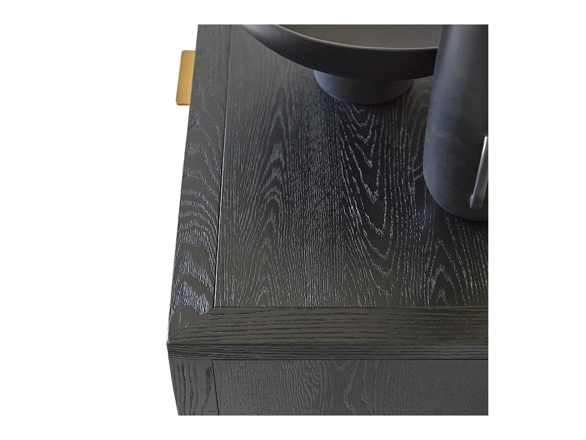 TV Schrank aus Eiche von Tikamoon mit Messingfüßen