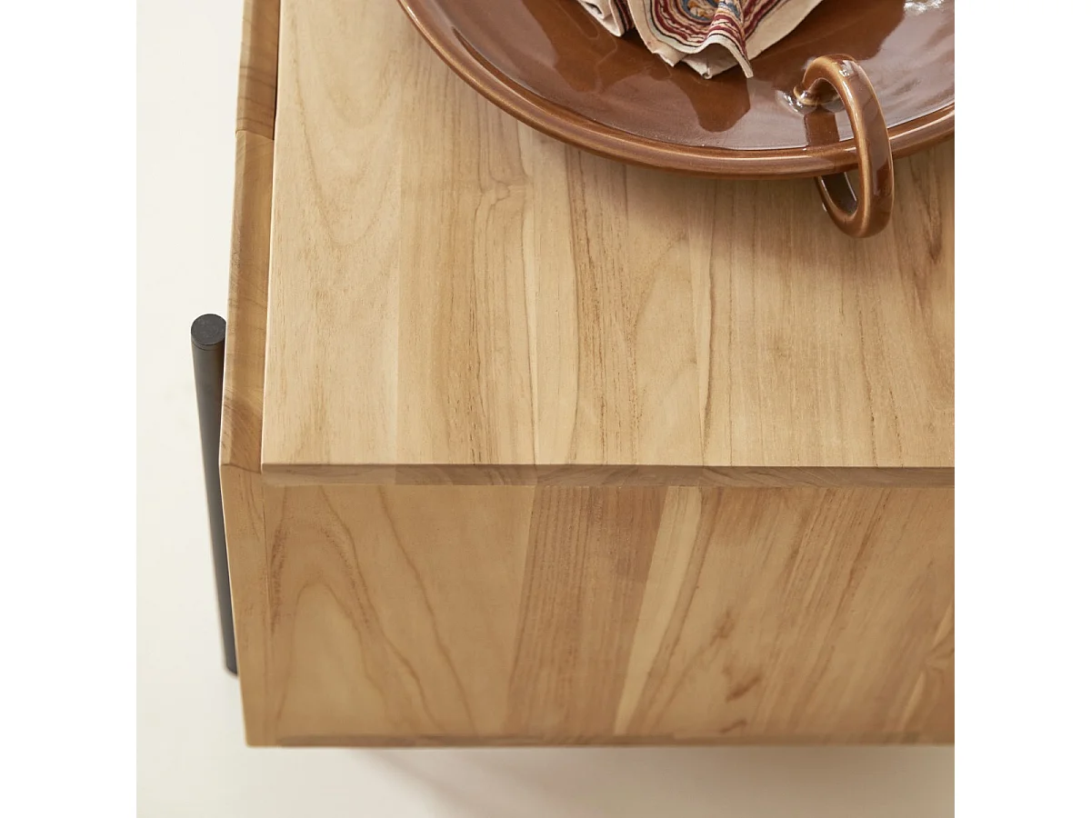 Meuble TV bas en bois de teck 170 Honorine