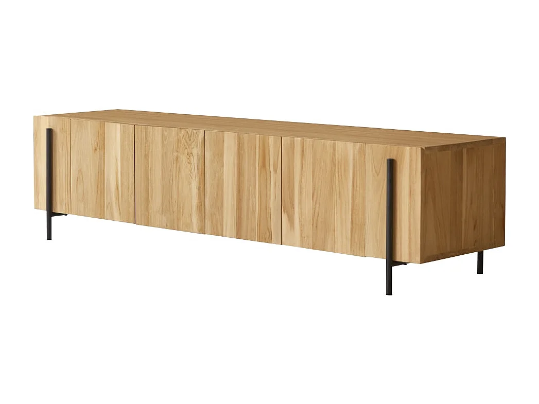 Meuble TV bas en bois de teck 170 Honorine