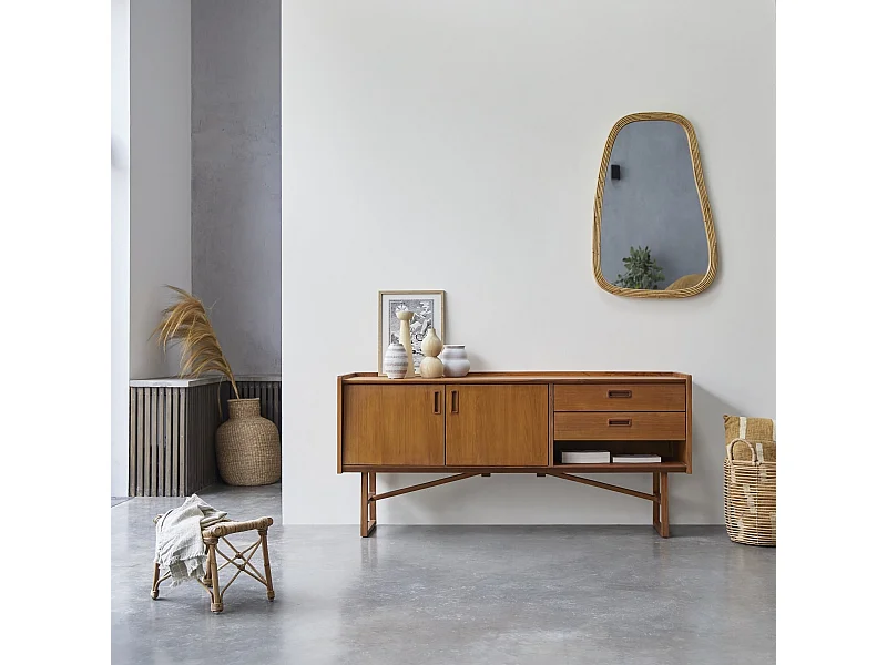 Mobile porta TV in Teak verniciato 160 cm