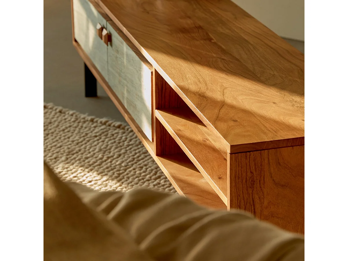 TV Unterschrank TV Schrank Hifi 160 cm aus Akazie Tikamoon