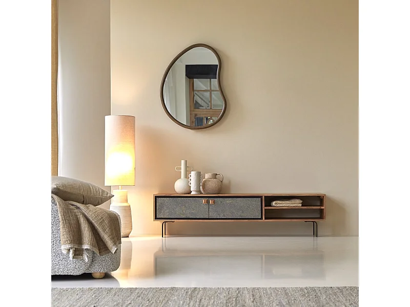 Meuble TV en bois d'acacia 160 Temis