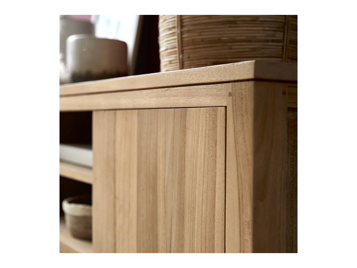 TV Schrank aus massivem Teak Basil 140 cm