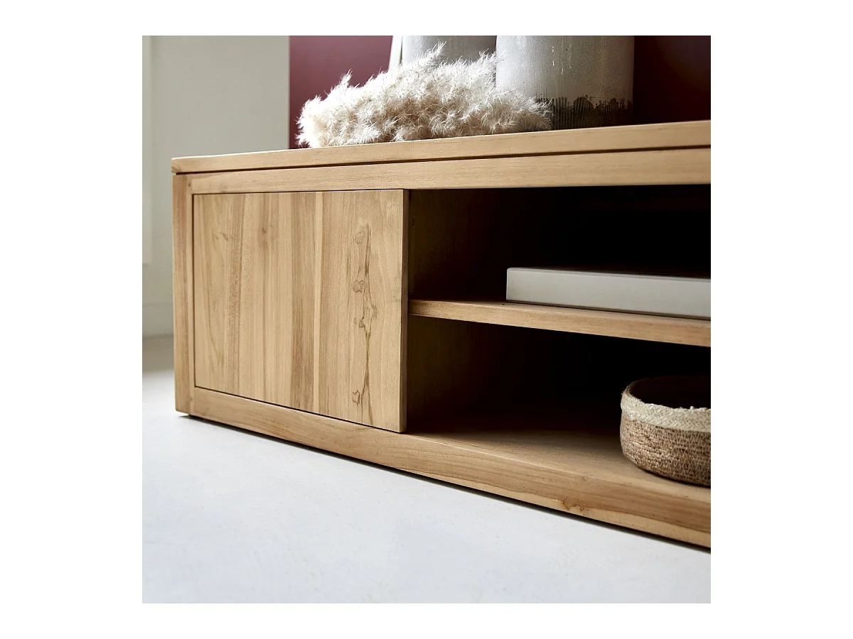 TV Schrank aus massivem Teak Basil 140 cm