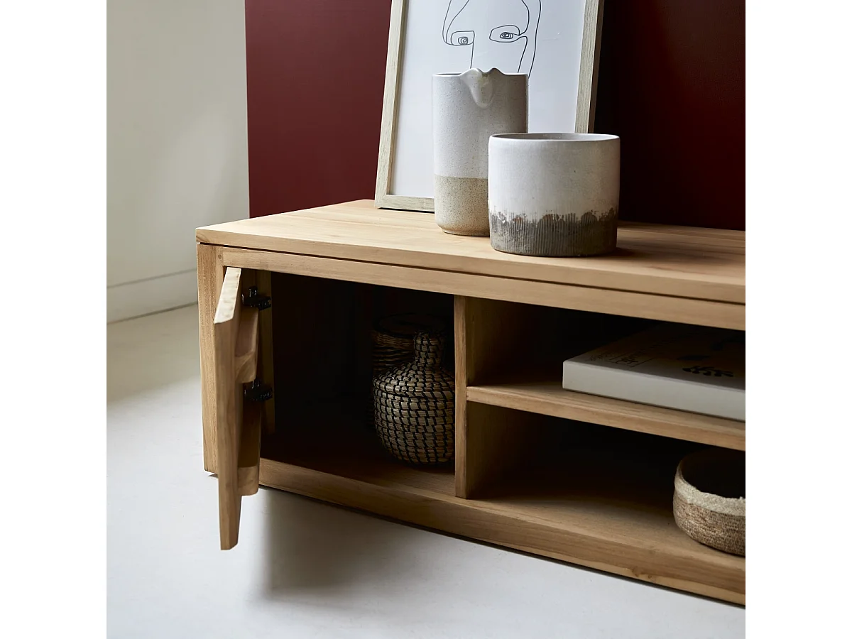 TV Schrank aus massivem Teak Basil 140 cm