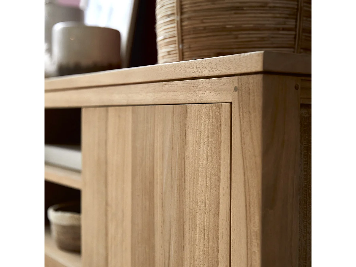 TV Schrank aus massivem Teak Basil 140 cm