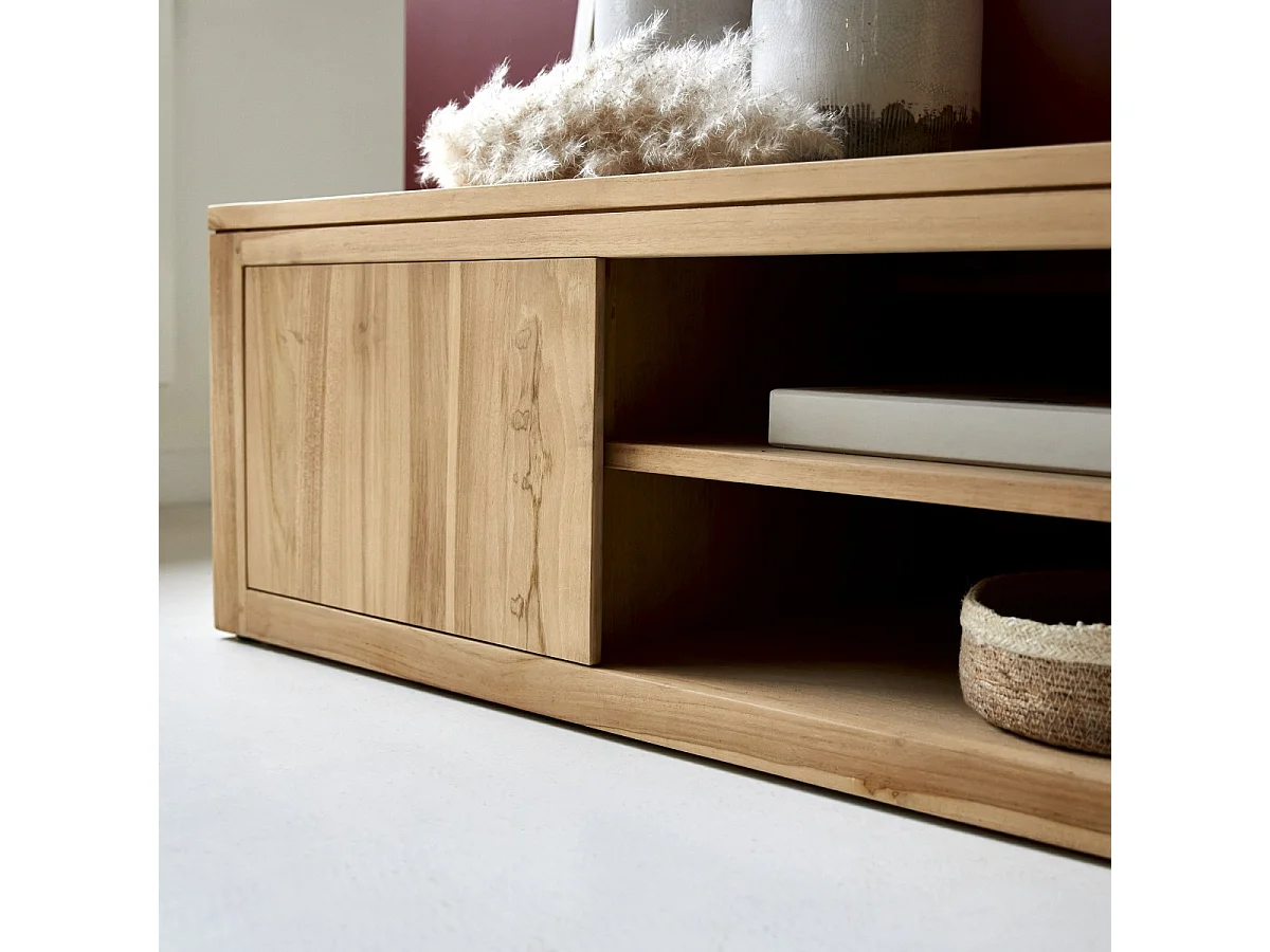 TV Schrank aus massivem Teak Basil 140 cm