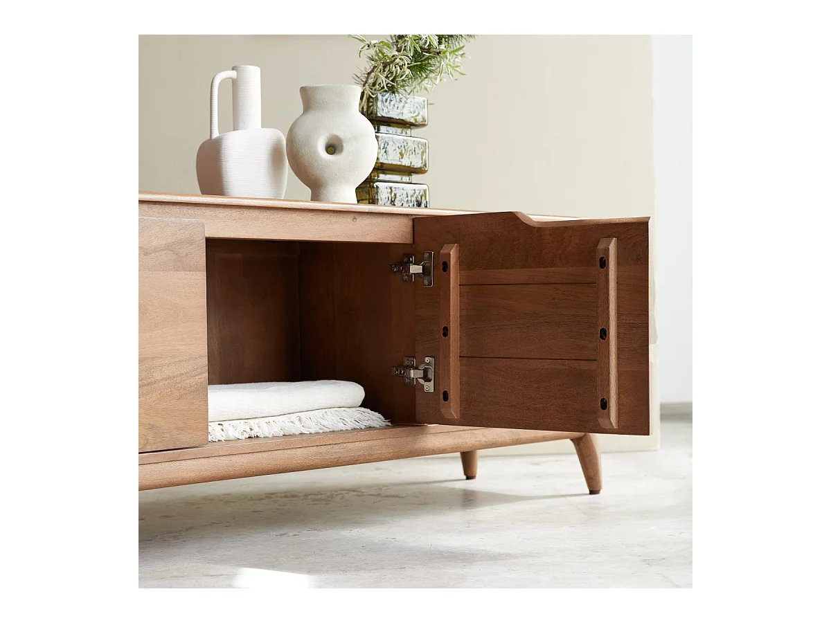 Mobile TV in legno di mango massello 140 cm