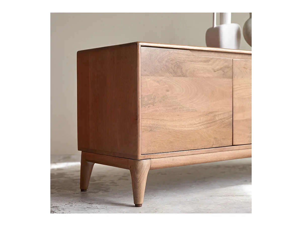 Mobile TV in legno di mango massello 140 cm