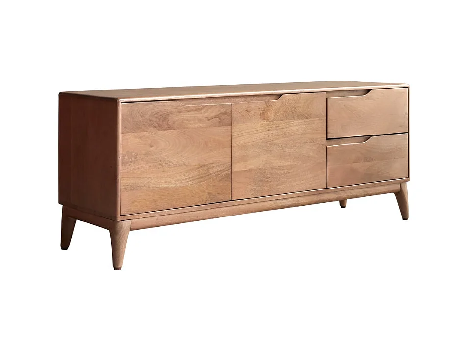 Mobile TV in legno di mango massello 140 cm