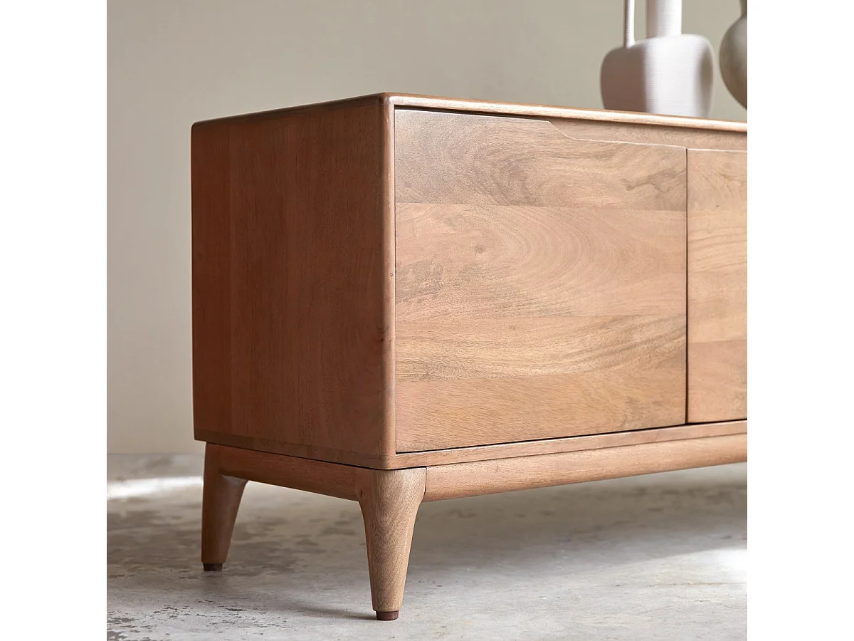 Mobile TV in legno di mango massello 140 cm