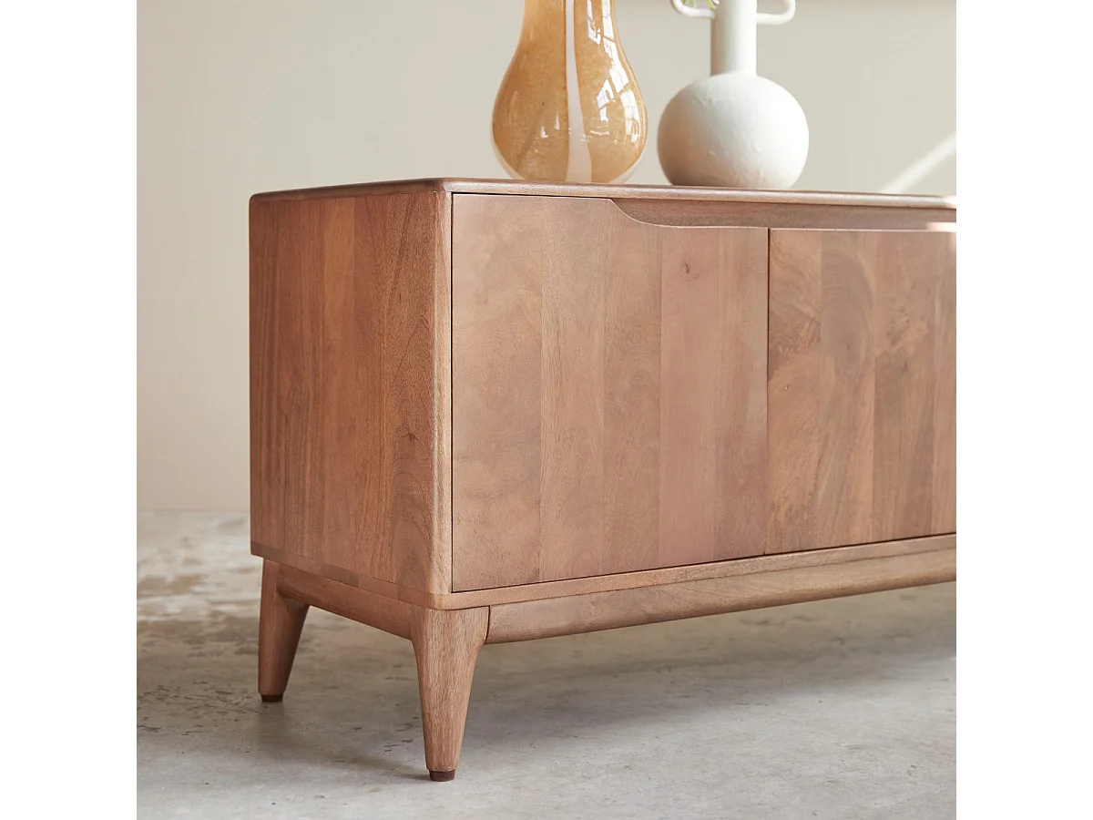 Mobile TV Gabrielle in legno di mango massello 160 cm