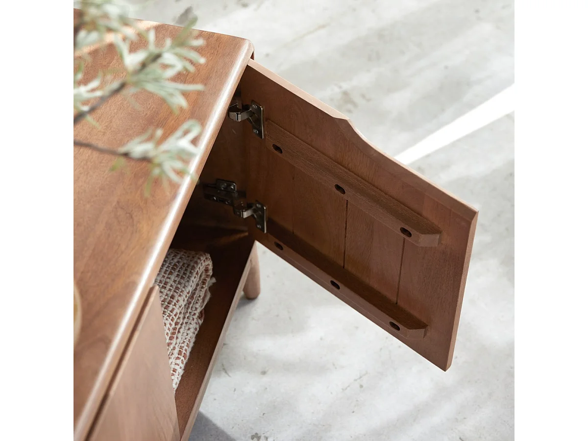 Mobile TV Gabrielle in legno di mango massello 160 cm