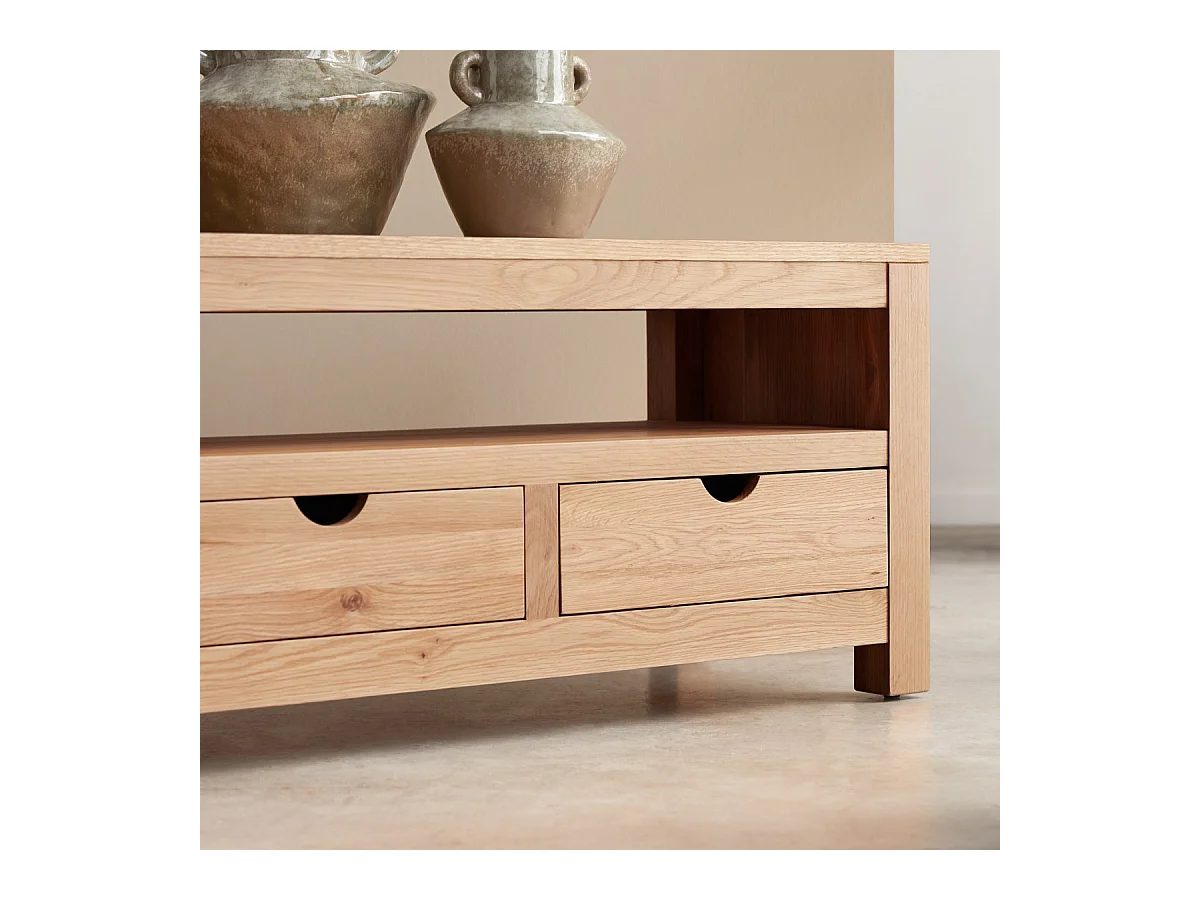 Mobile TV Oliver in rovere massello 200 cm