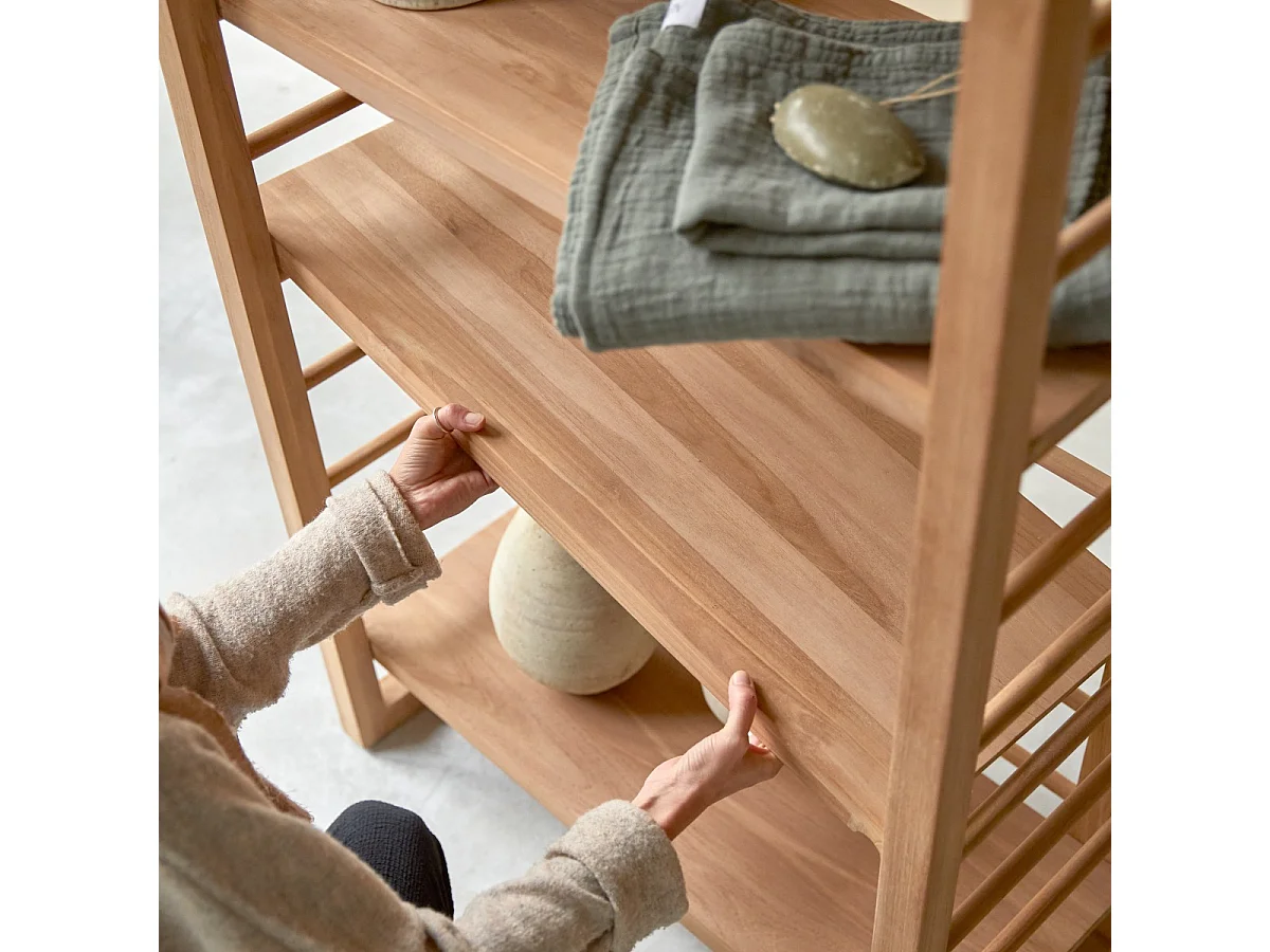 Etagère de Salle de bain en bois de teck 180 Sera