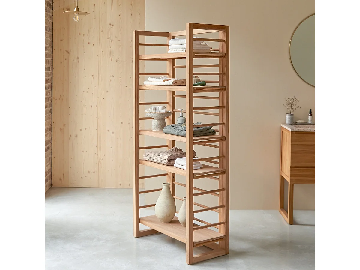 Etagère de Salle de bain en bois de teck 180 Sera