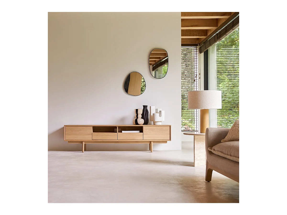 Mobile TV in legno di rovere 180 Ellie