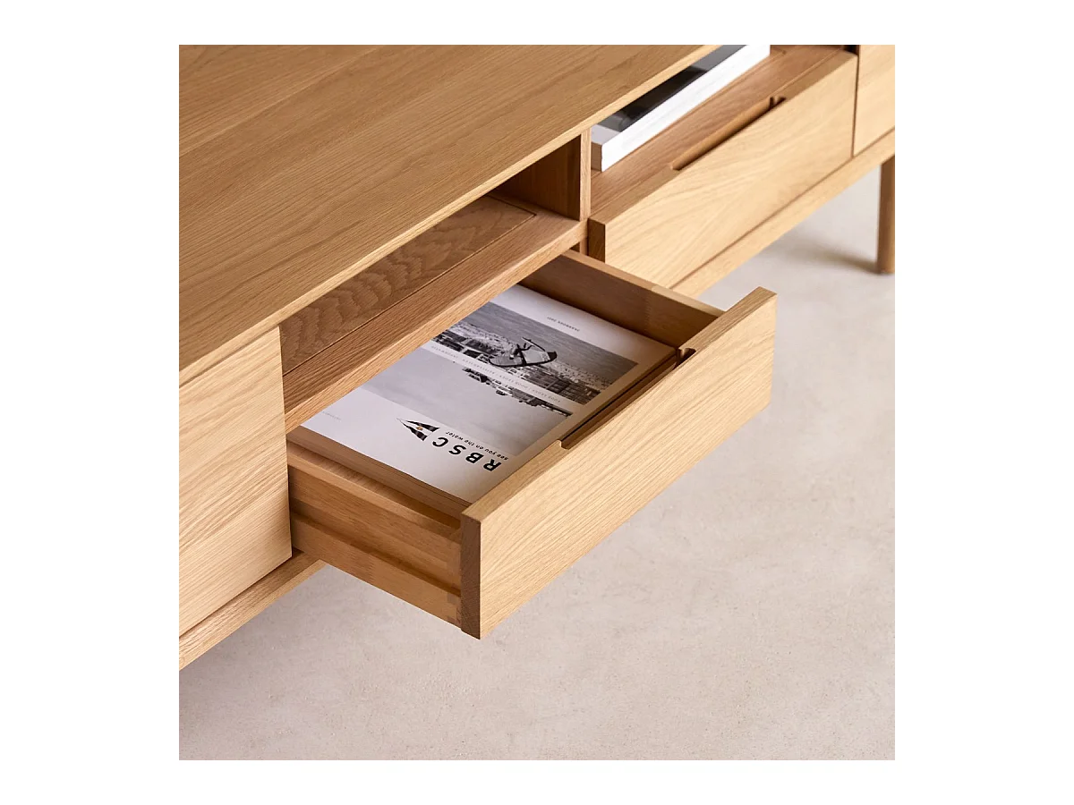 Mobile TV in legno di rovere 180 Ellie