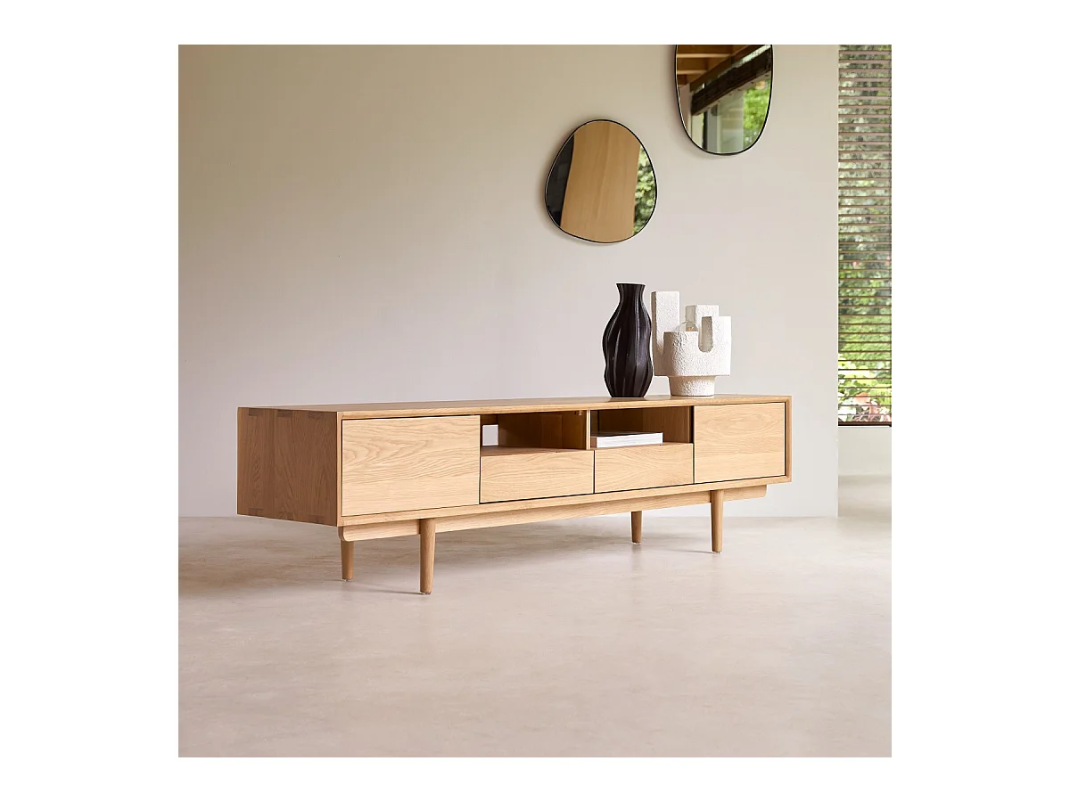 Mobile TV in legno di rovere 180 Ellie