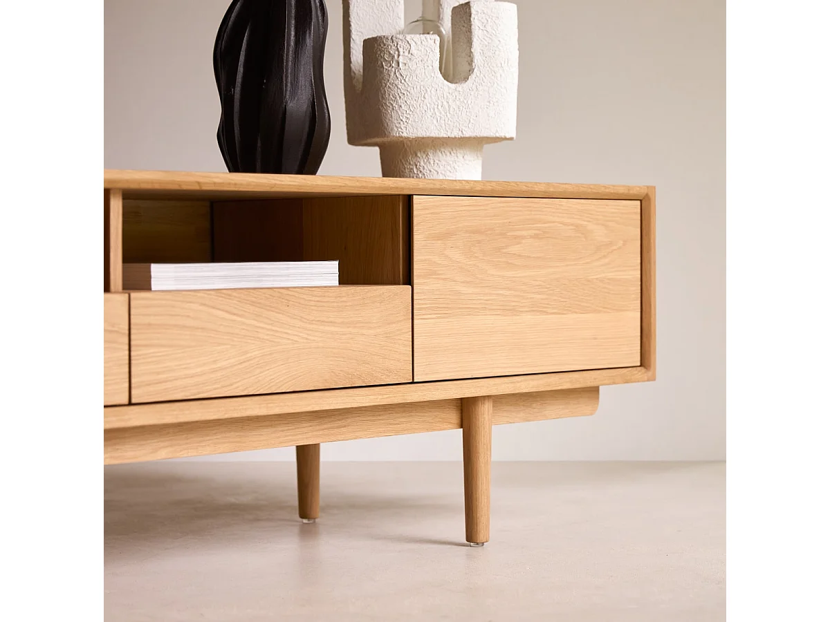 Mobile TV in legno di rovere 180 Ellie