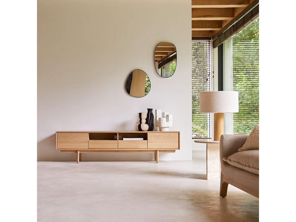 Mobile TV in legno di rovere 180 Ellie