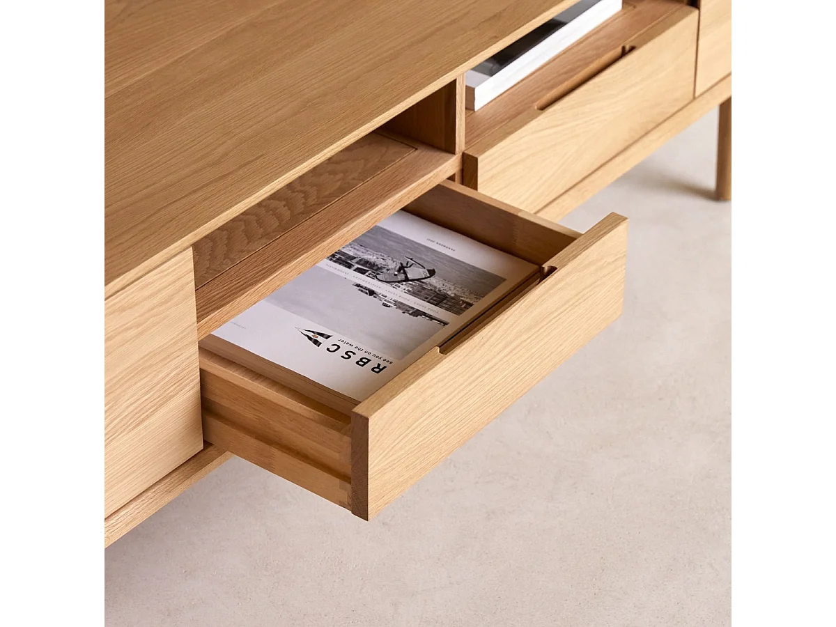 Mobile TV in legno di rovere 180 Ellie