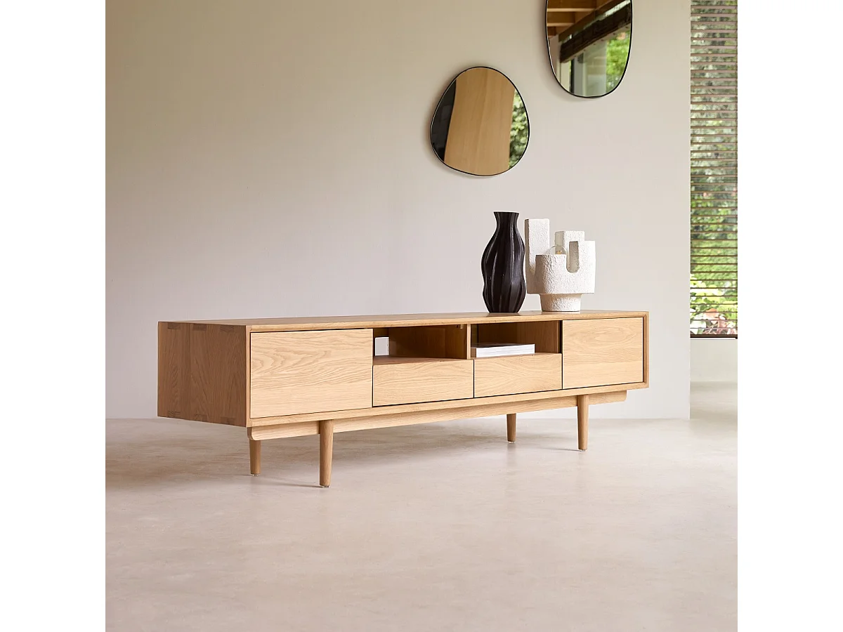 Mobile TV in legno di rovere 180 Ellie