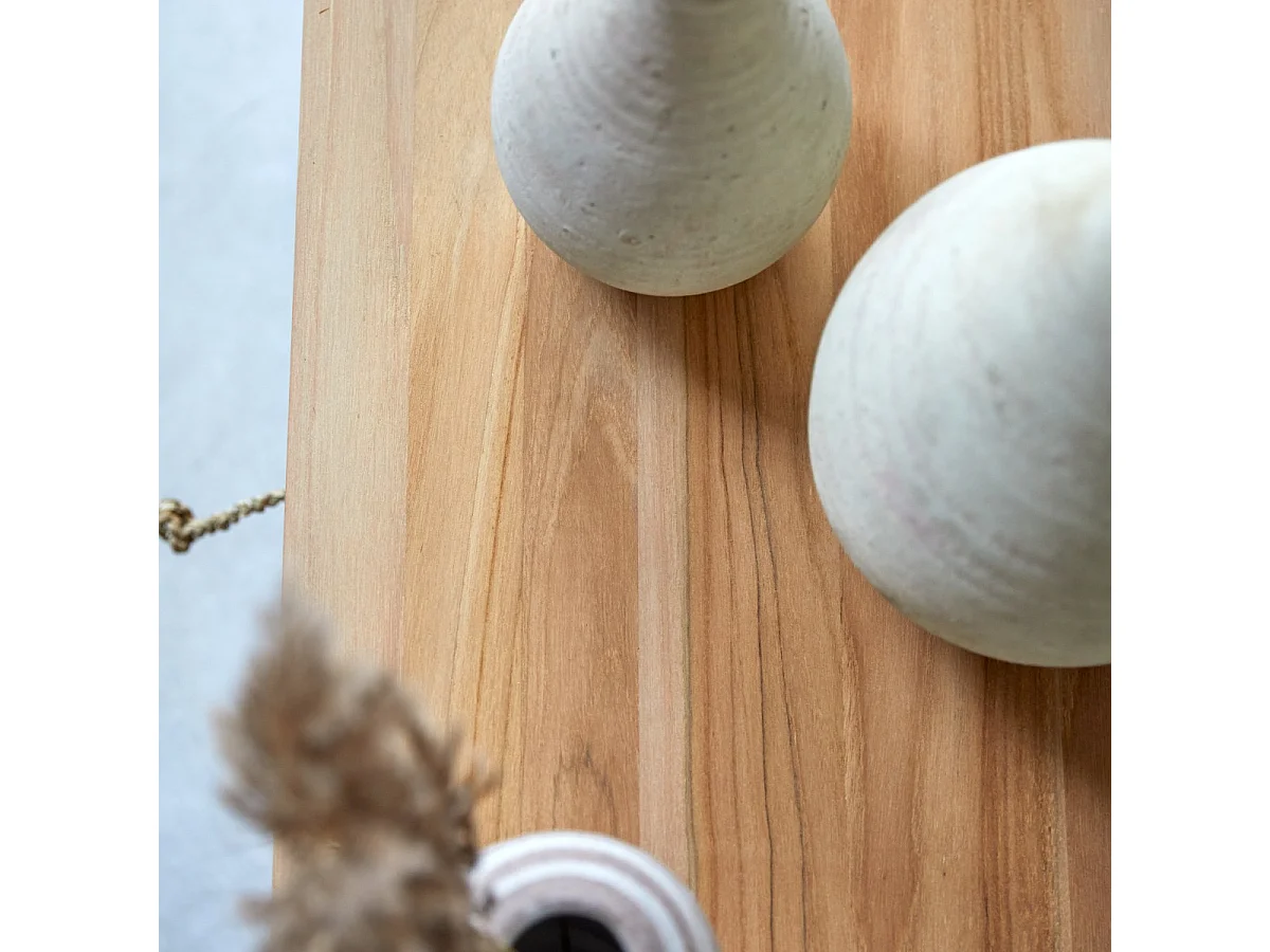 Meuble TV en bois de teck 135 Minimalys