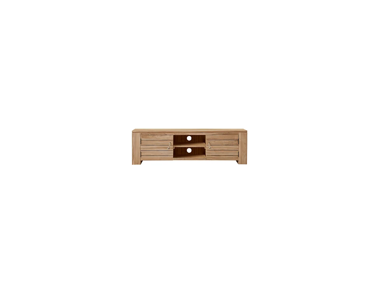 Minimalys - TV unit in solid teak - 135 cm