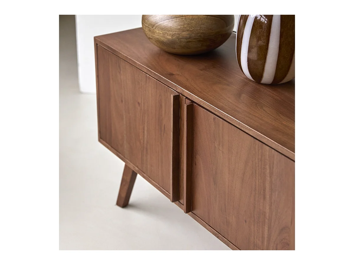 Meuble TV en acacia massif Niels 150 cm