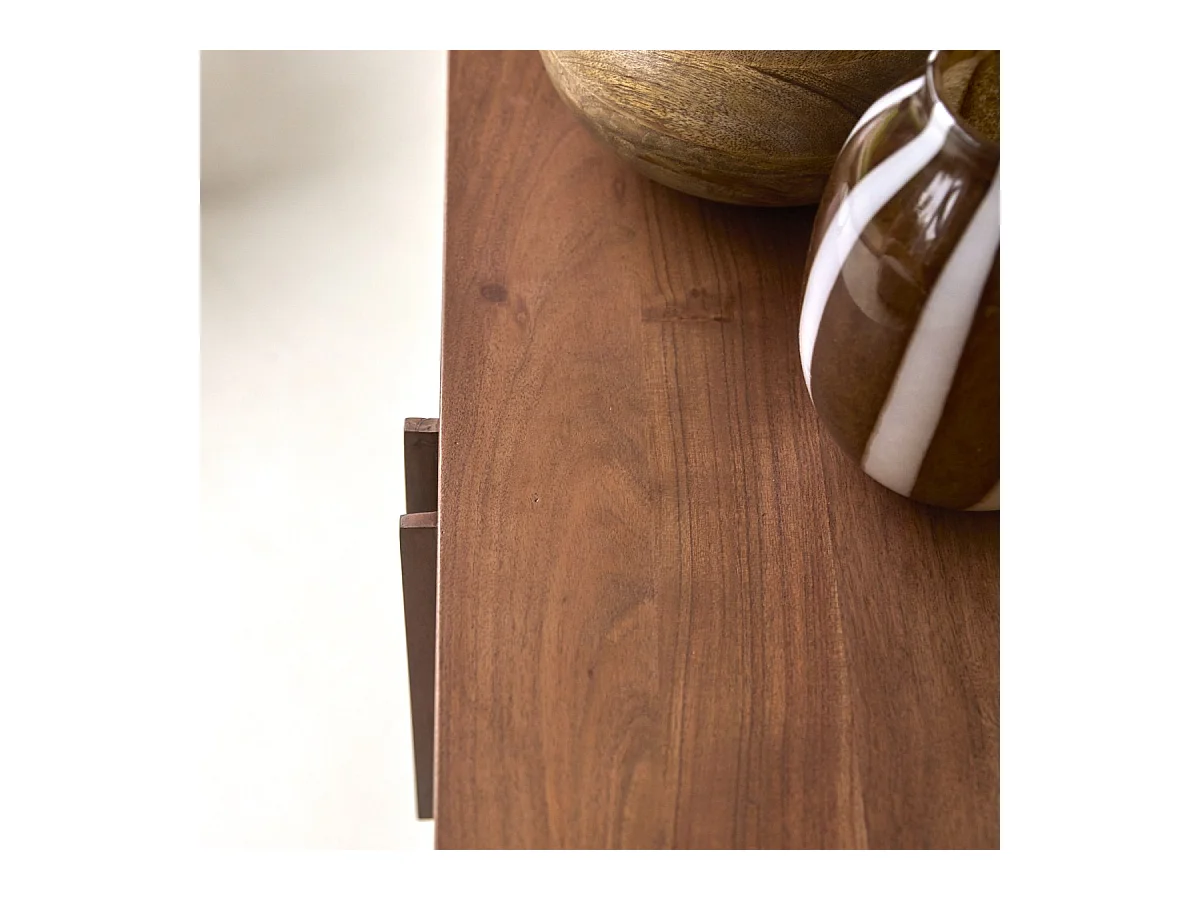 Meuble TV en acacia massif Niels 150 cm