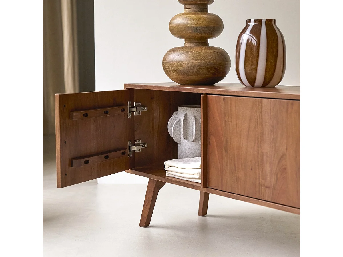 Mobile TV in acacia Niels da 150 cm