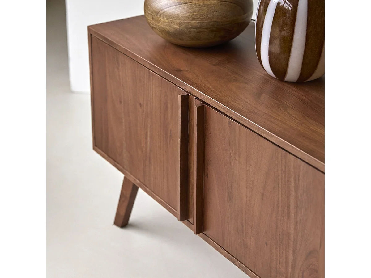 Mobile TV in acacia Niels da 150 cm