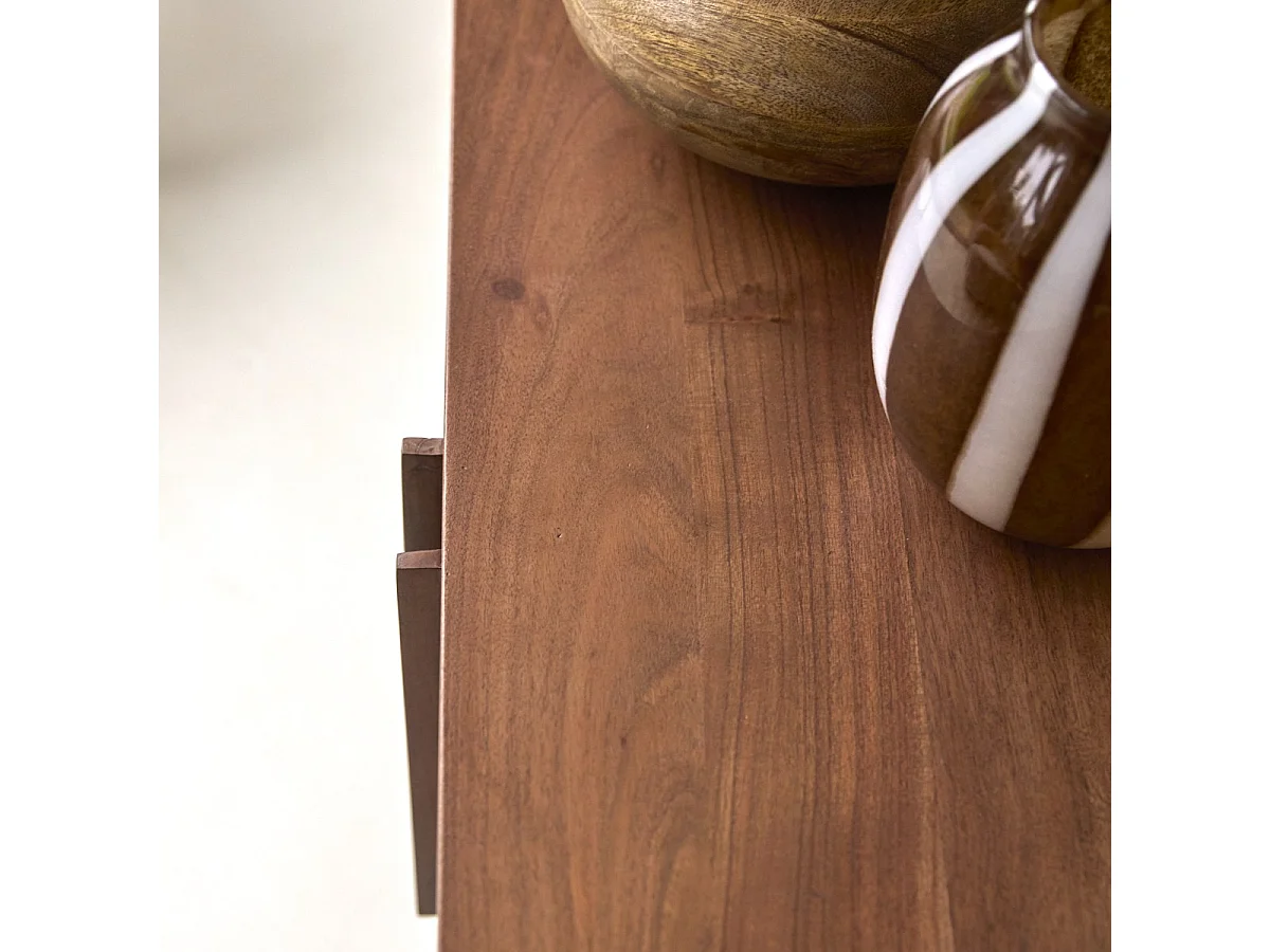 Mobile TV in acacia Niels da 150 cm