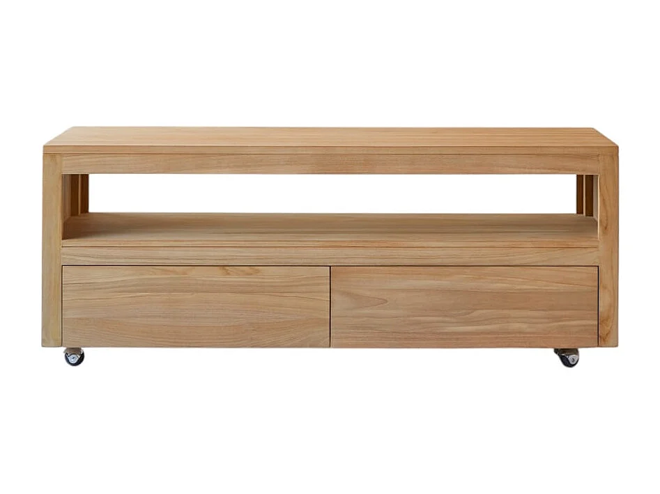 TV Unterschrank Teak Teakholz Massivholz TV Sideboard Lowboard 140  Neu