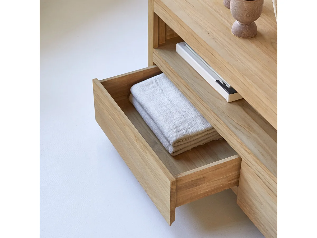 Mobile TV in legno di teak 140 Anoa