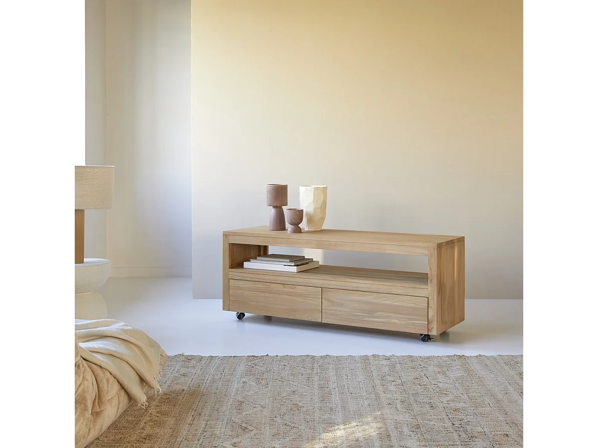 Mobile TV in legno di teak 140 Anoa