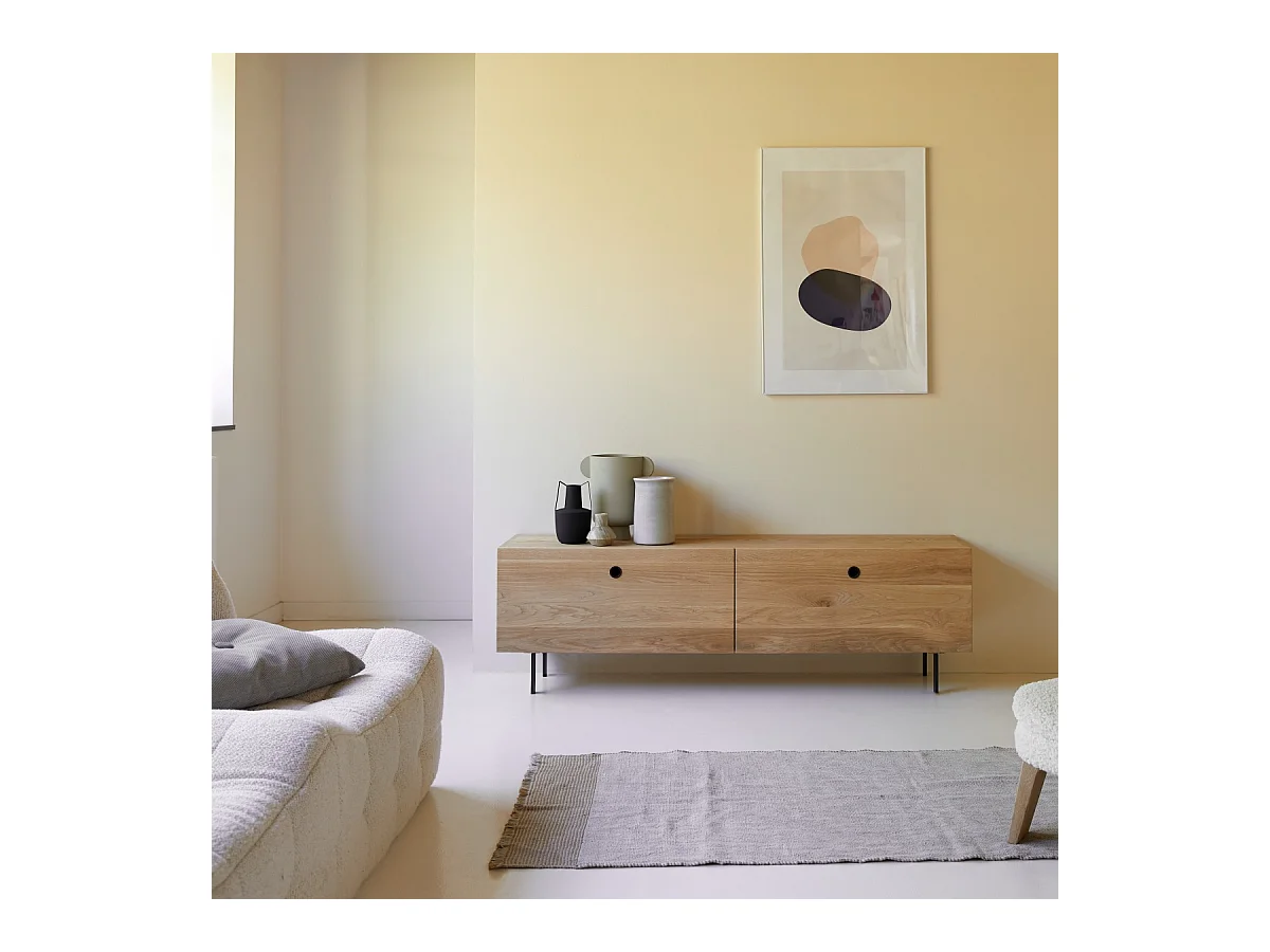 Mobile TV in legno di quercia 160 Jeanne