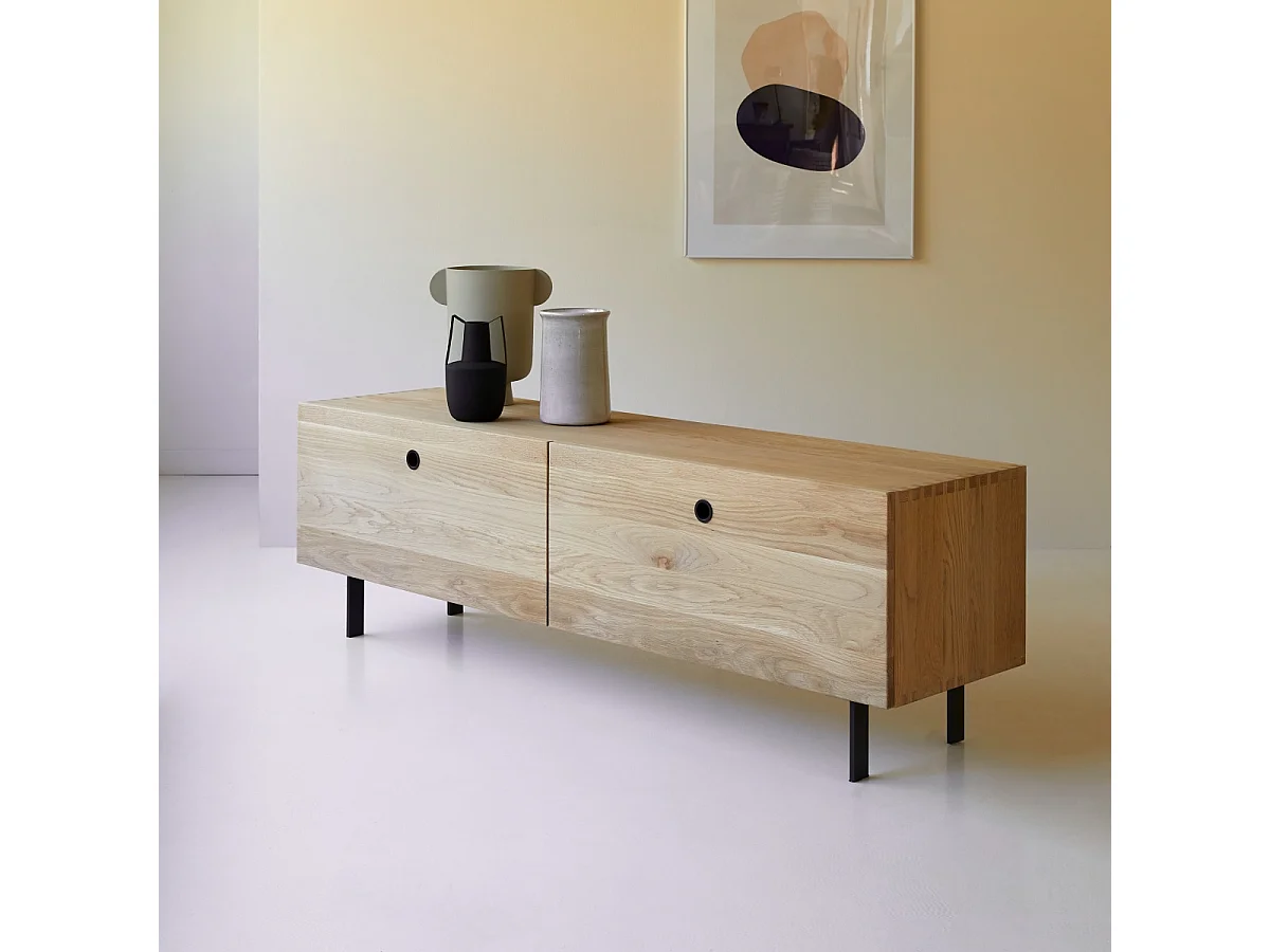 Mobile TV in legno di quercia 160 Jeanne