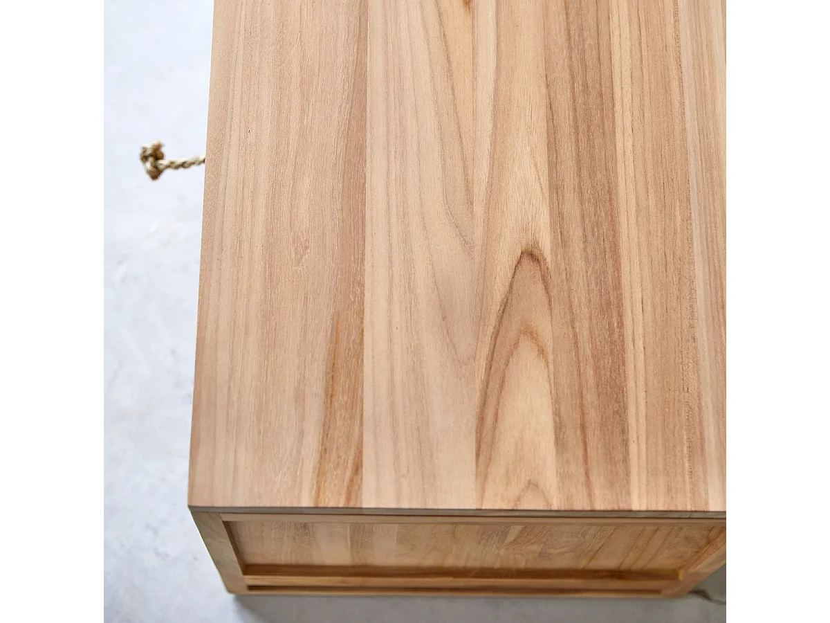 TV Schrank aus massivem Teakholz Minimalys 170 cm