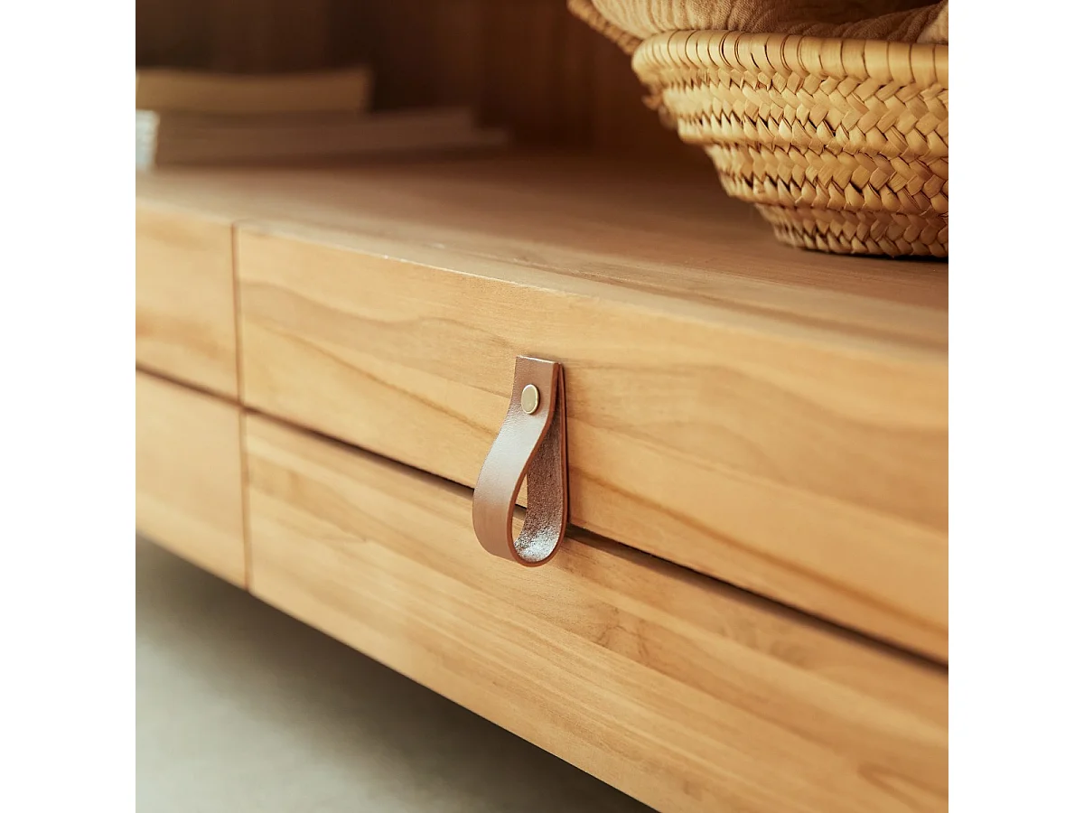 mobile TV porta-TV legno teak tek 170cm arredo soggiorno tv multimedia Tikamoon