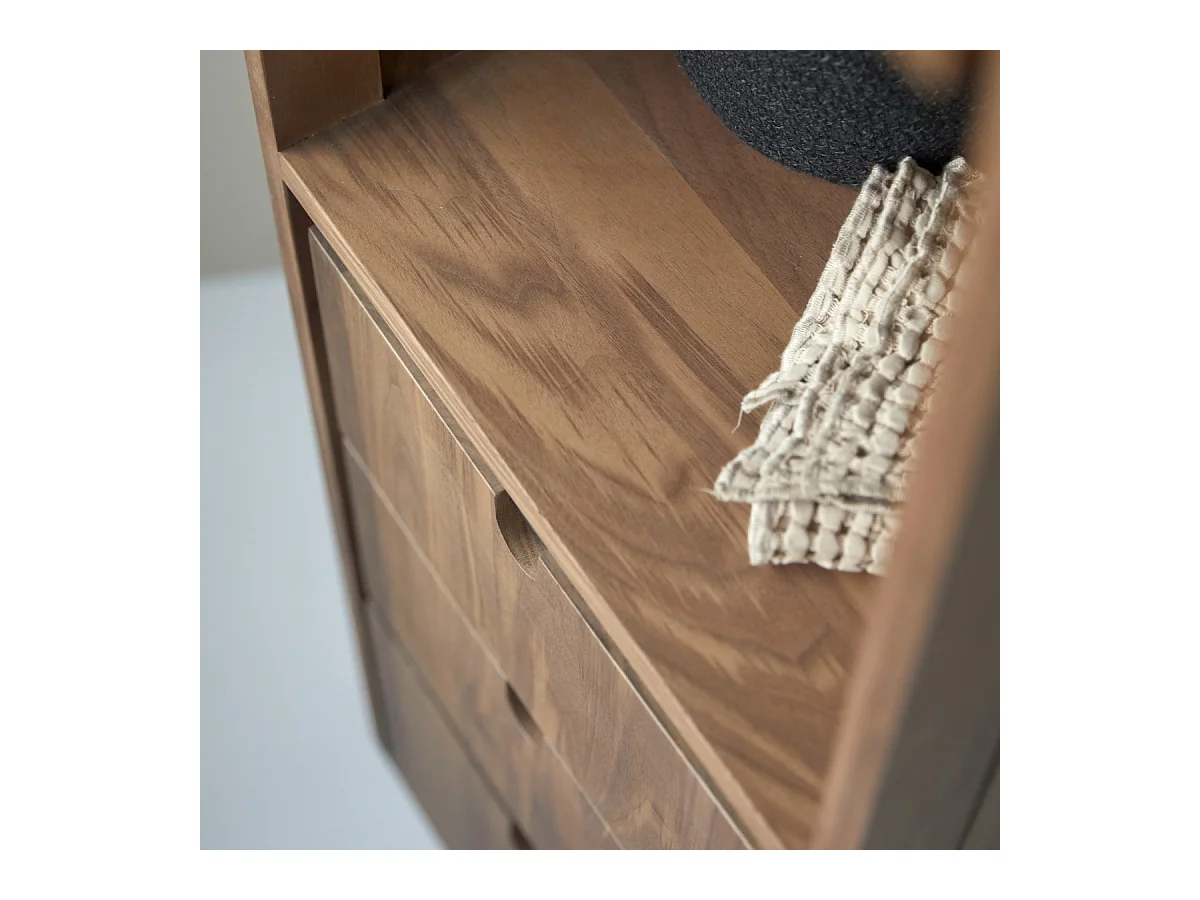 Hochschrank aus Nussbaumholz 180 Jonàk