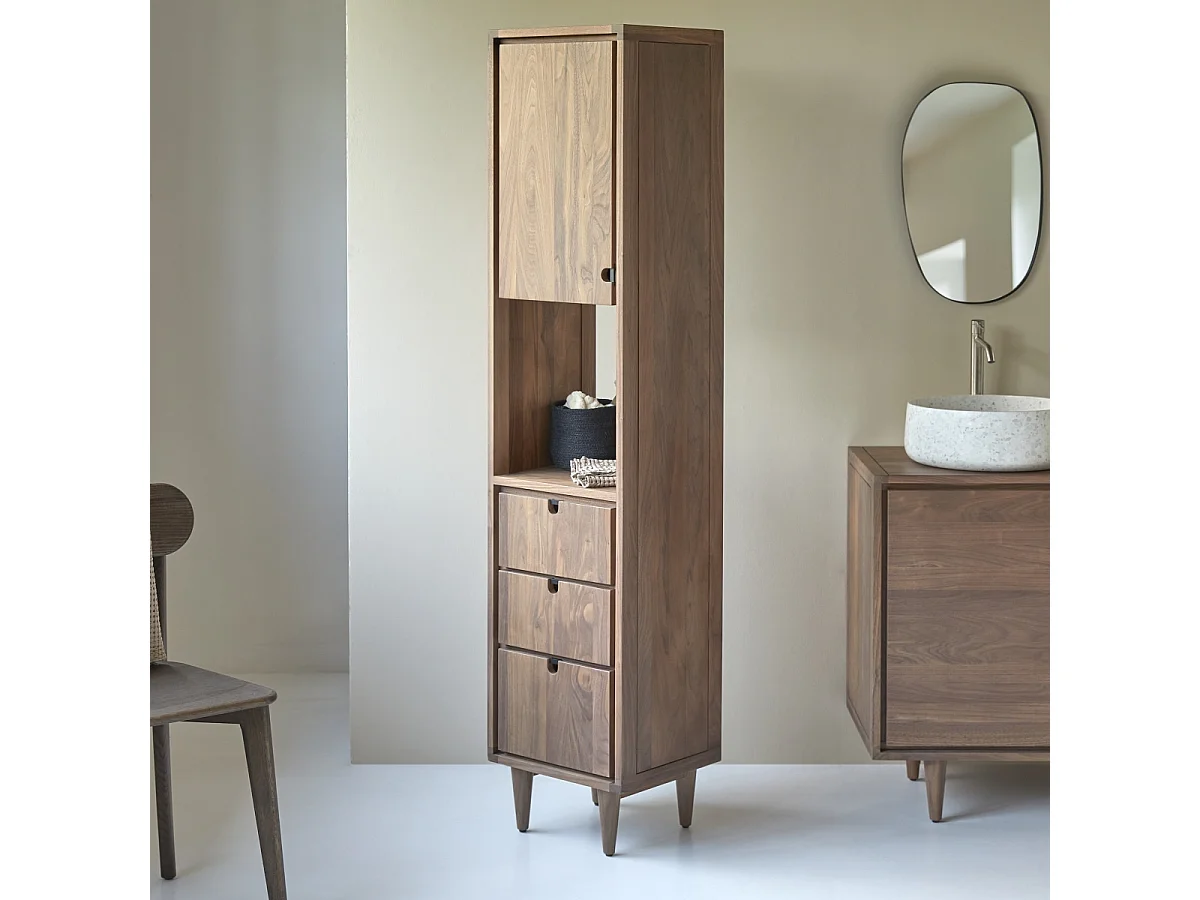 Hochschrank aus Nussbaumholz 180 Jonàk