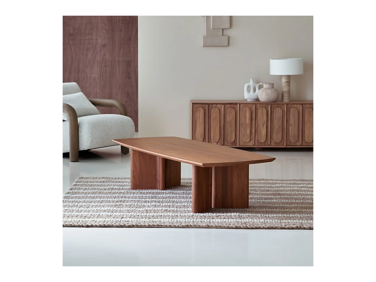 Couchtisch aus Akazienholz Suzanne 140x60