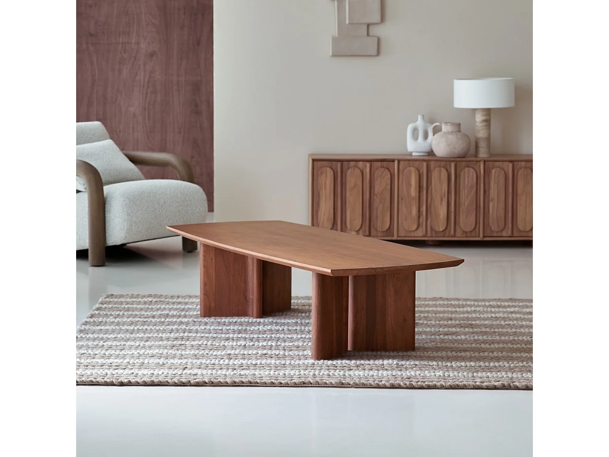 Couchtisch aus Akazienholz Suzanne 140x60