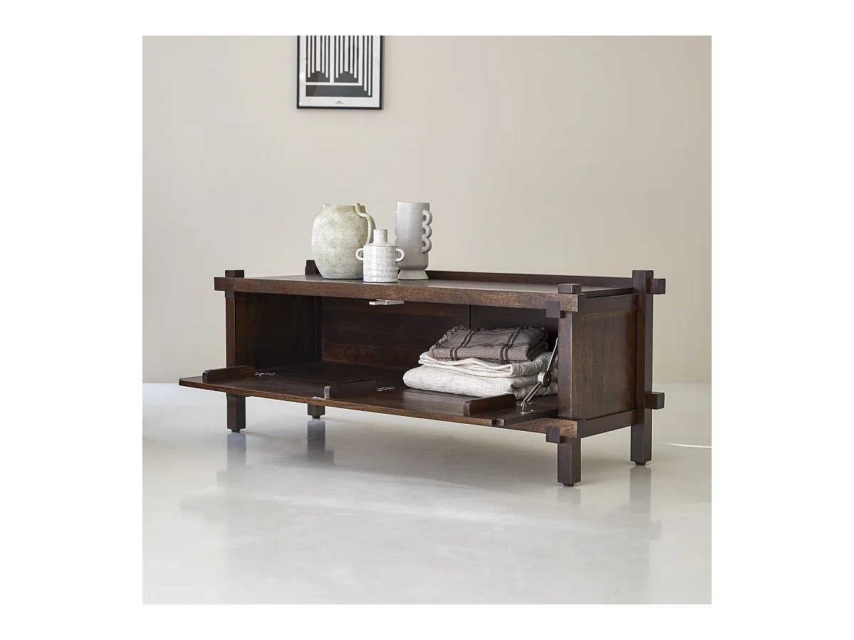 Mobile TV in legno di mango massello Arko