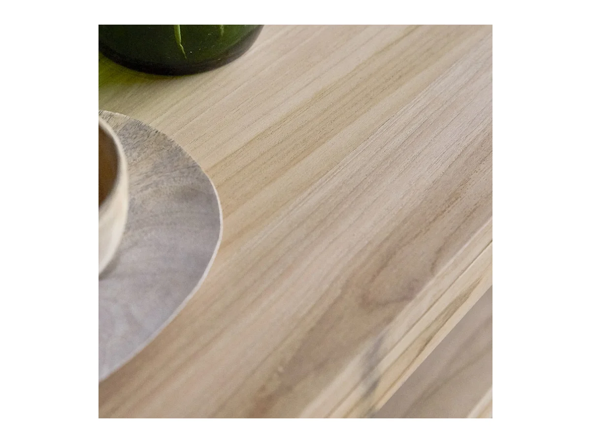 TV Schrank aus Teak auf praktischen Rollen 180cm Anoa Massivholz Tikamoon