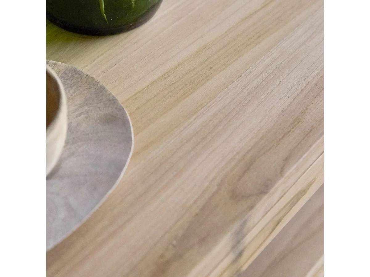 TV Schrank aus Teak auf praktischen Rollen 180cm Anoa Massivholz Tikamoon